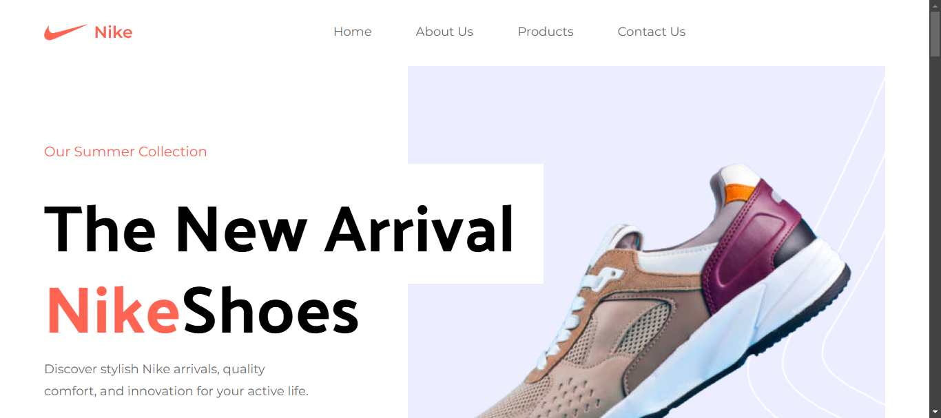 Nike Landing Page